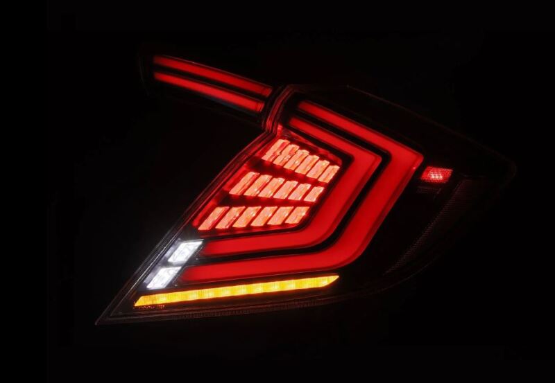 AlphaRex 16-21 Honda Civic Hatchback / Type-R FK8 Nova-Series LED Tail Lights (Pair) - Black 676020 676020 User 3