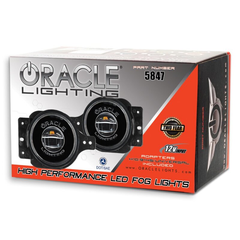 ORACLE Lighting Oracle Jeep Wrangler JL/Gladiator JT Sport High Performance W LED Fog Lights - Red 5847-003 5847-003 Photo - in package