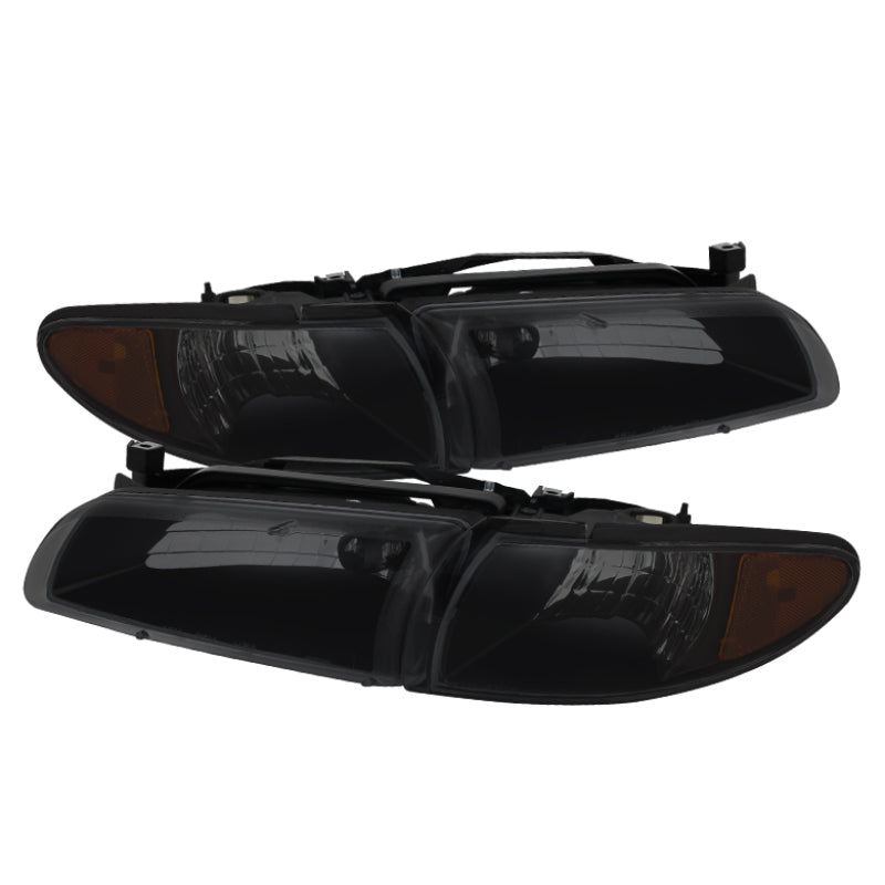 SPYDER Xtune Pontiac Grand Prix 97-03 Crystal Headlights w/ Amber Corner Lights HD-JH-PGPRIX-SET-AM-BSM 9034329 9034329 Photo - Primary