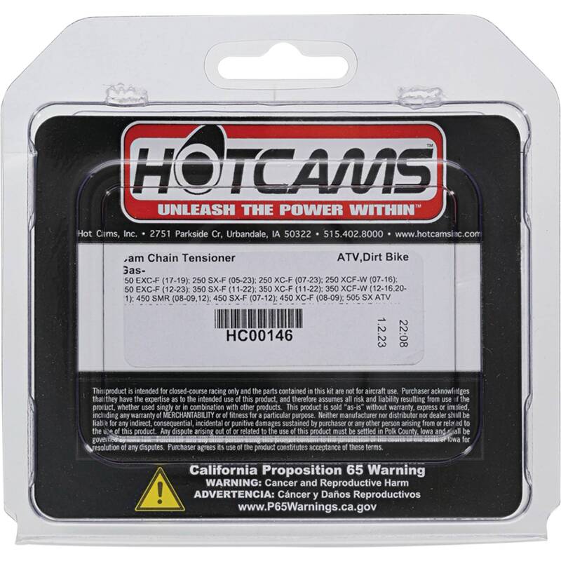 Hot Cams 17-19 250 EXC-F/05-23 250 SX-F Manual Cam Chain Tensioner HC00146 HC00146 Photo - Primary
