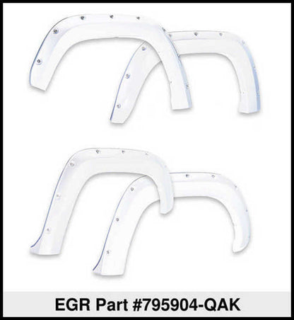 EGR 16+ Nissan Titan XD Bolt-On Look Color Match Fender Flares - Set - Blizzard 795904-QAK 795904-QAK Thumbnail