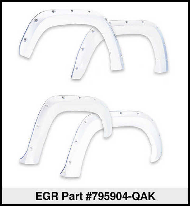 EGR 16+ Nissan Titan XD Bolt-On Look Color Match Fender Flares - Set - Blizzard 795904-QAK 795904-QAK Thumbnail