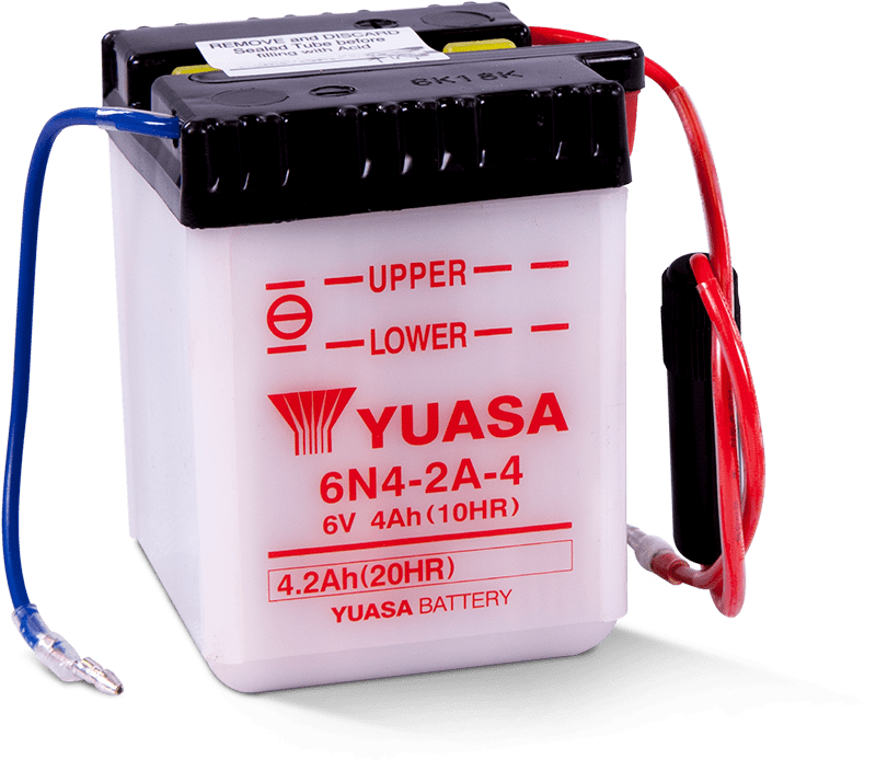 Yuasa Battery Yuasa 6N4-2A-4 Conventional 6 Volt Battery YUAM2644A