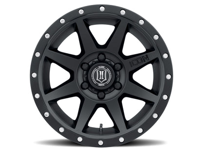 ICON Rebound 18x9 6x5.5 0mm Offset 5in BS 106.1mm Bore Satin Black Wheel 1818908350SB 1818908350SB Photo - Close Up