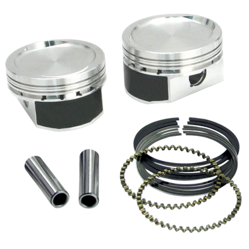 S&S Cycle 1986+ XL 3-1/2in Standard Bore 1200cc Conversion Piston Kit 106-5548 106-5548 User 1