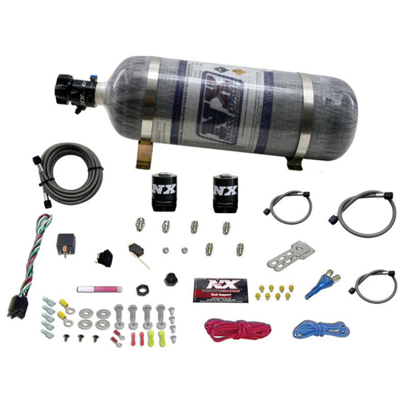 Nitrous Express E85 Universal Single Nozzle Nitrous Kit for EFI w/Composite Bottle 20915E85-12 20915E85-12 Photo - Primary