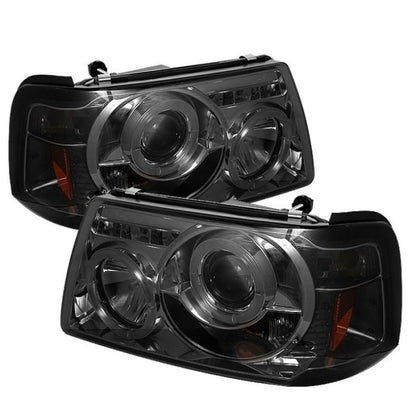 Spyder Ford Ranger 01-11 1PC Projector Headlights LED Halo LED Smke PRO-YD-FR01-1PC-HL-SM 5010513 5010513 Photo - Primary