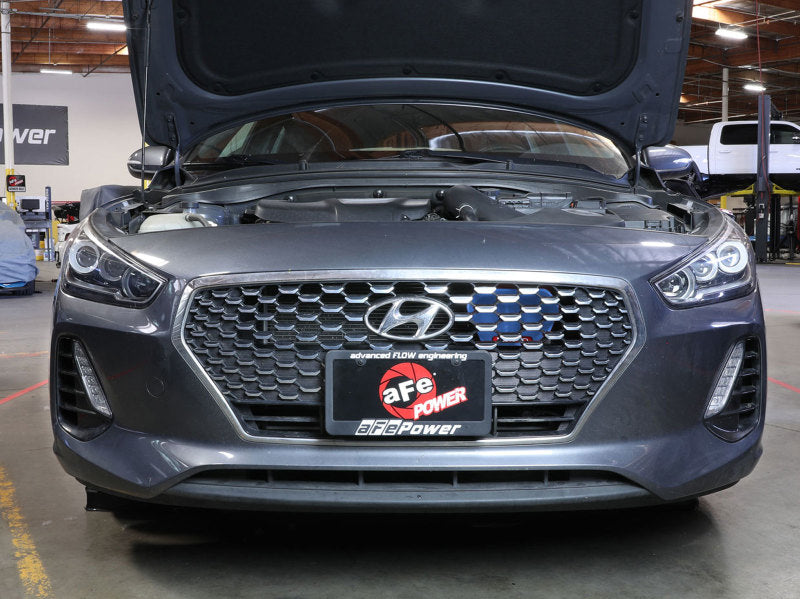 aFe 18-20 Hyundai Elantra GT L4-1.6L (t) Takeda Momentum Dynamic Air Scoop - Blue 56-70005SL 56-70005SL Photo - Mounted