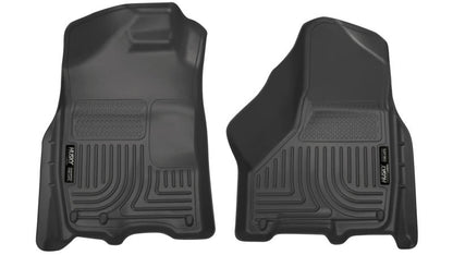 Husky Liners 09-10 Dodge Ram 1500/2500/3500 WeatherBeater Front Row Black Floor 18001 Photo - Primary