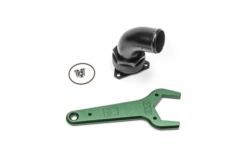 Radium Engineering FCST-X 3-Bolt Remote Mount Fill Neck - 24AN Elbow - 1.5in Barb 20-1047 20-1047 Photo - Primary