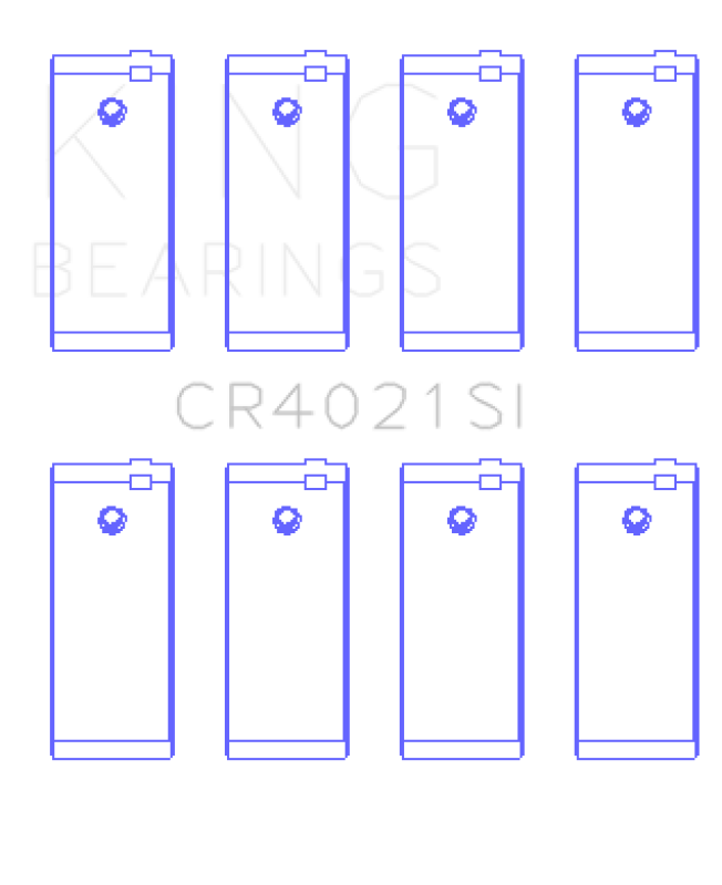 King Engine Bearings Escort 1.9 1987/89 (Size +0.25mm) Connecting Rod Bearing Set CR4021SI0.25 CR4021SI0.25 Photo - Primary