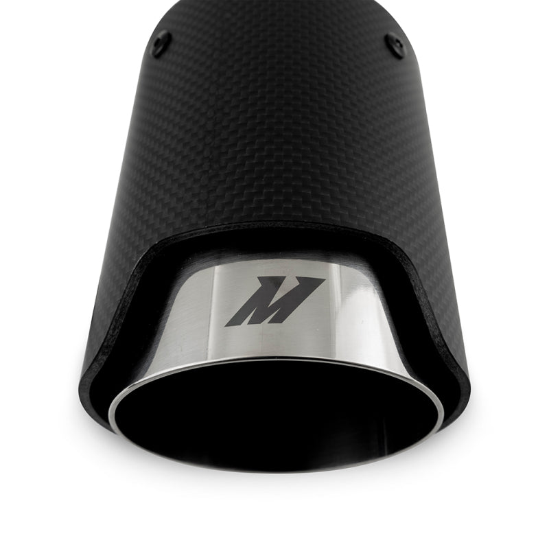 Mishimoto Carbon Fiber Muffler Tip 2.5in Inlet 3.5in Outlet M Polished MMEXH-TIP-CFM25P MMEXH-TIP-CFM25P User 1