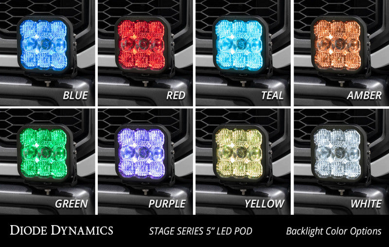 Diode Dynamics 17-20 Ford Raptor SS5 Bumper LED Pod Light Kit Sport - White Driving DD7346 DD7346 User 4