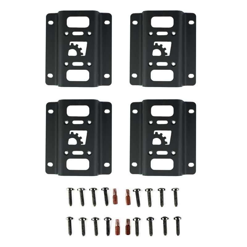 BuiltRight Industries 2015+ Ford Raptor Boxlink Replacement Mounting Plates - 4pc Kit w/ Hardware 104104 104104 Photo - Primary