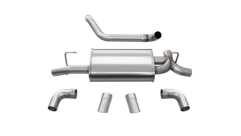 Corsa Performance Corsa 18+ Jeep Wrangler JL 2.5in Dual Rear Turn Down Exit Sport Axle-B 21013 Photo - Primary