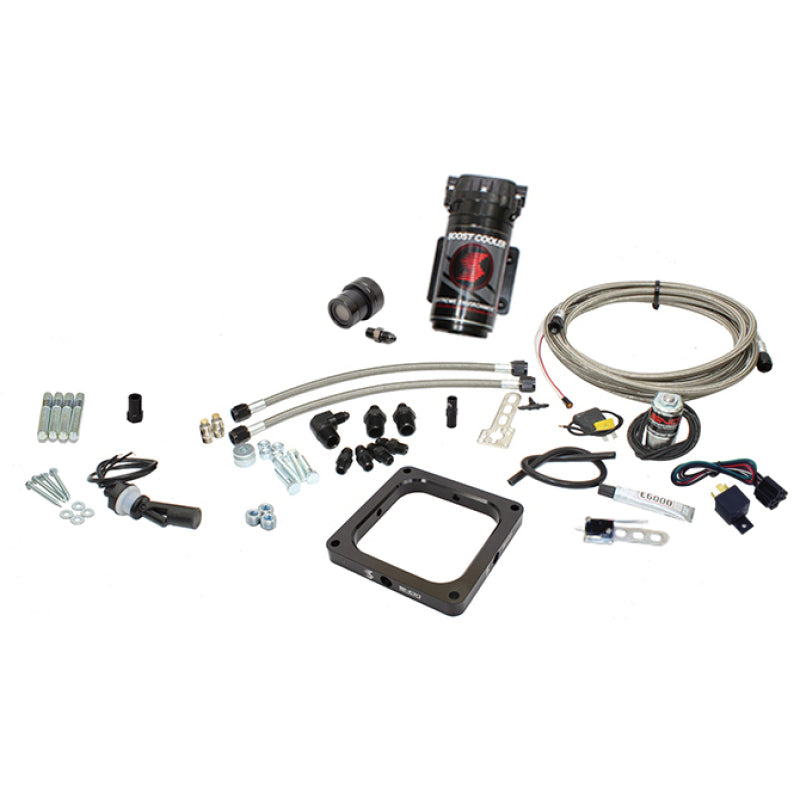 Snow Performance Gas Carb 4500 Flange Stage 1 Water Injection Kit (WOT SS Braided Lines w/o Tank) SNO-15035-BRD-T SNO-15035-BRD-T Photo - Primary