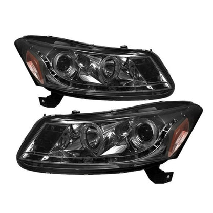 Spyder Honda Accord 08-12 4Dr Projector Headlights- LED Halo DRL Smke PRO-YD-HA08-4D-HL-SM 5010681 5010681 Photo - Primary