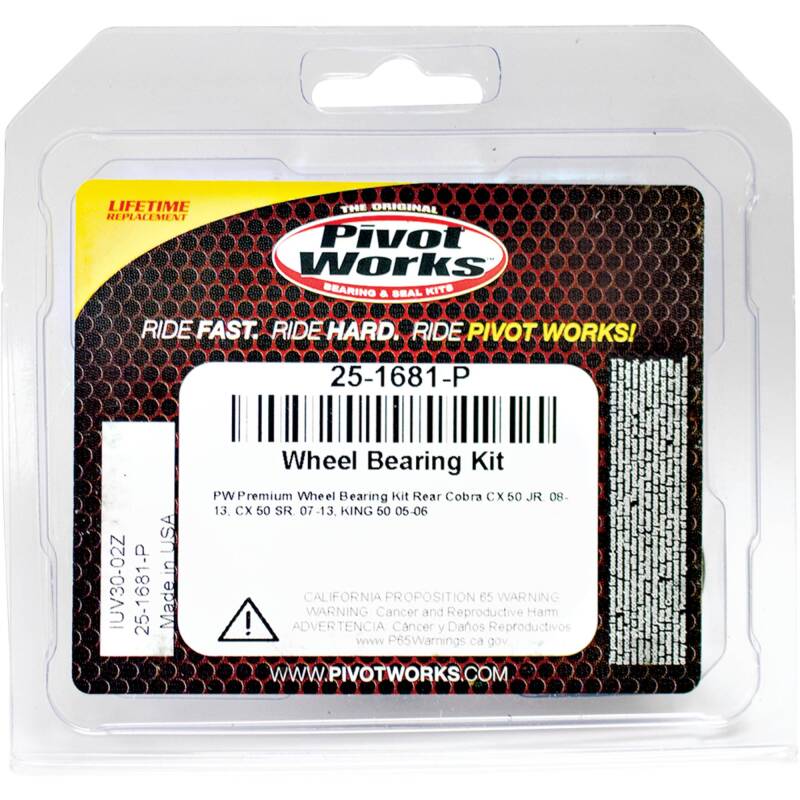 Pivot Works Cobra Wheel Bearing Kit Premium Bearings 25-1681-P 25-1681-P Photo - Primary
