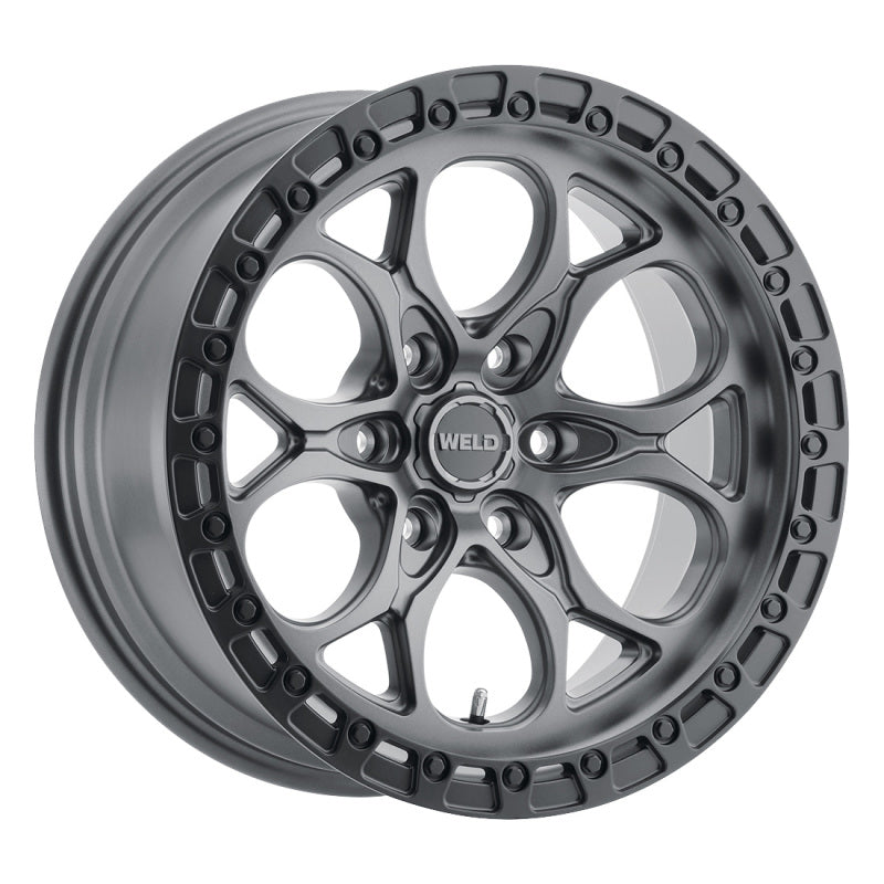 Weld Off-Road W107 20X9 Ledge 6X139.7 ET20 BS5.75 Satin Gun / Black Ring 106.1 W10709084575 W10709084575 Photo - Primary