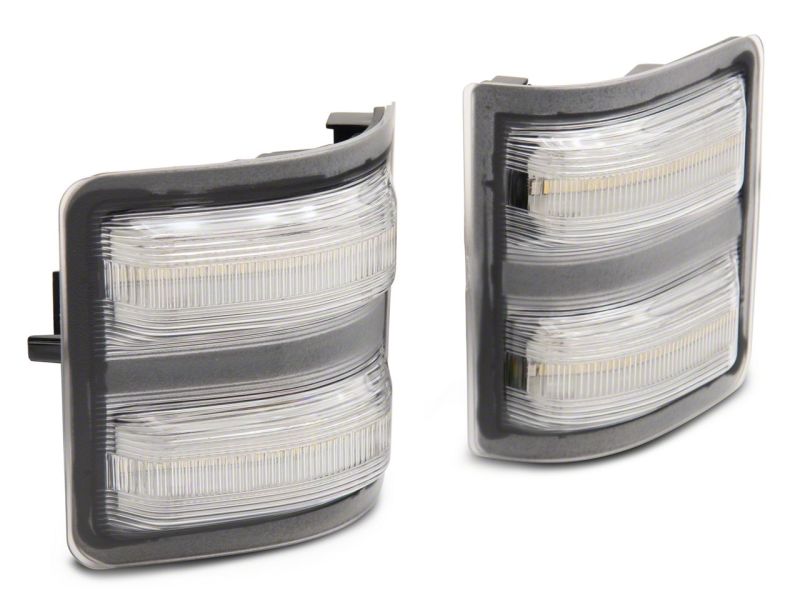 Raxiom 11-16 Ford F-250/F-350 Super Duty Axial Series LED Switchback Side Mirror Marker Lamps- Clear SD18246 SD18246 Photo - Close Up