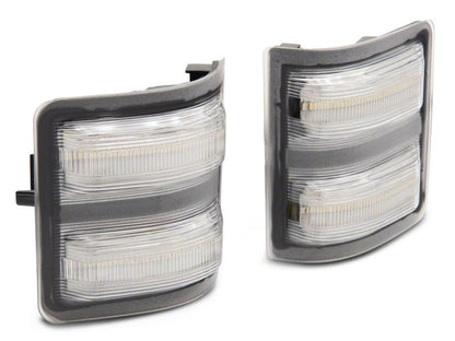 Raxiom 11-16 Ford F-250/F-350 Super Duty Axial Series LED Switchback Side Mirror Marker Lamps- Clear SD18246 SD18246 Photo - Close Up