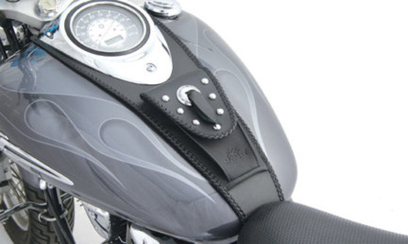 Mustang Motorcycle Mustang 99-21 Yamaha V-Star 1100 Custom Cruiser Tank Bib w/Studs - Black 93305 93305 Photo - Primary