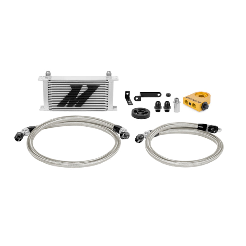 Mishimoto Thermostatic Oil Cooler Kit -Silver Thermostatic 08-14 Subaru WRX MMOC-WRX-08T Photo - Primary