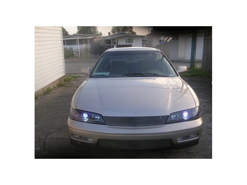 Spyder Honda Accord 94-97 1PC Projector Headlights LED Halo Amber Reflctr Blk PRO-YD-HA94-AM-BK 5010698 5010698 User 1