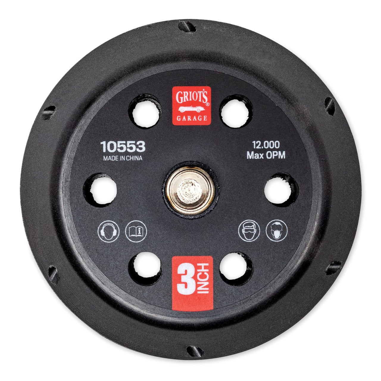 Griots Garage 3in Vented Random Orbital Backing Plate 10553