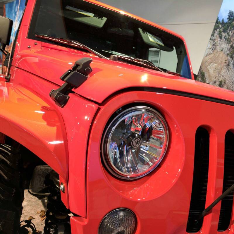 KC HiLiTES 07-18 Jeep JK (Not for Rubicon/Sahara) 7in. Gravity LED DOT Headlight (Pair Pack System) 42351 42351 Photo - lifestyle view