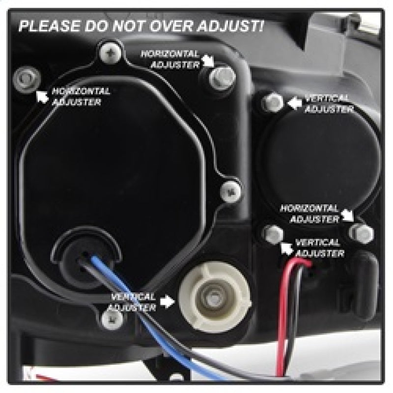 Spyder Subaru WRX 08-09 Projector Headlights - HID Model Only - Black PRO-YD-SWRX08-HID-LBDRL-BK 5083937 5083937 Photo - Unmounted