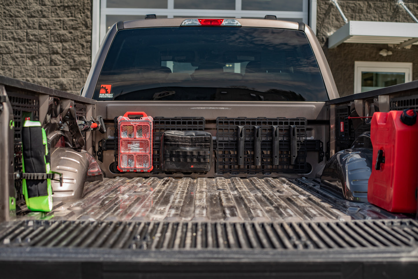 BuiltRight Industries 2017+ Ford F-250/350/450 Bulkhead Utility Rail MOLLE - Stage 1 Kit 107025