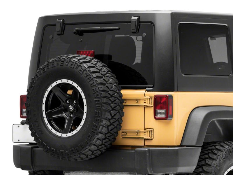 Raxiom 07-18 Jeep Wrangler JK w/ Hard Top Axial Series Rear Window Glass Hinge LED Lights J153594