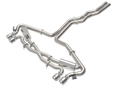 aFe 20-22 Audi RS6 Avant V8 4L(tt) MACH Force-Xp 3in to 2.5in 304 SS Cat-Back Exhaust w/Polished Tip 49-36448-P 49-36448-P Photo - Primary