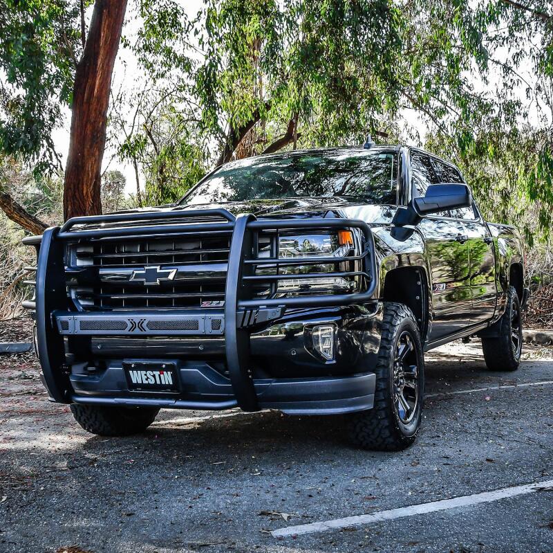 Westin 16-18 Chevy Silverado 1500 Sportsman X Grille Guard - Textured Black 40-33875 40-33875 Photo - Mounted