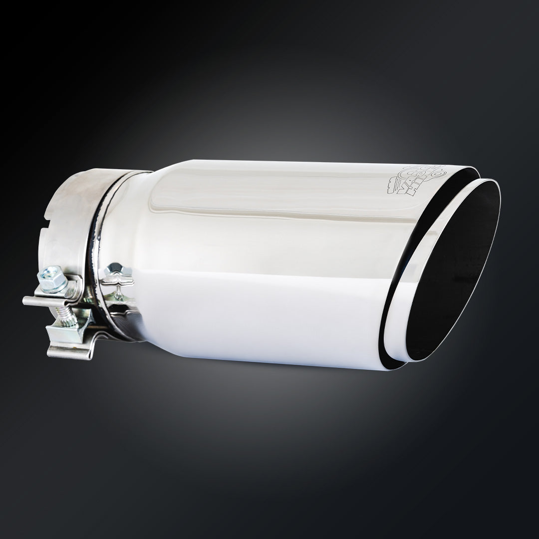 Vance and Hines Vance & Hines 4inX5inX12in Universal Exhaust Tip Twin Slash 26912