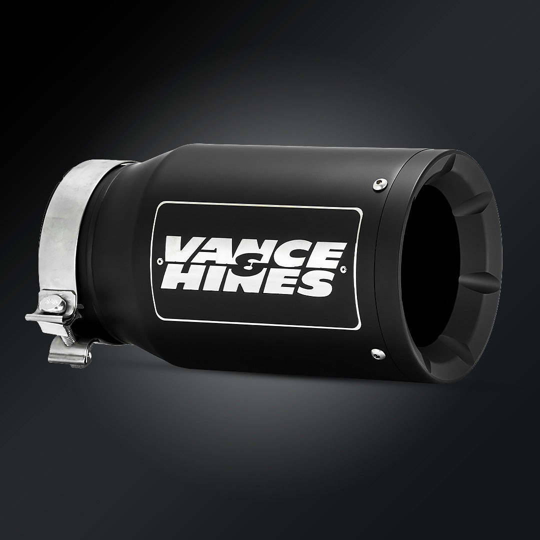 Vance and Hines Vance & Hines 5inX6.5inX12in Universal Exhaust Tip Eliminator Black for Catback Exhaust 46912