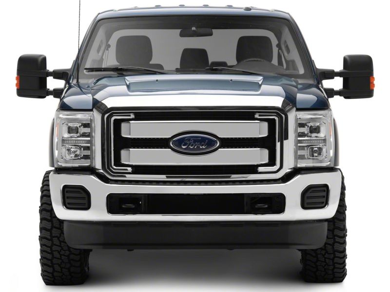 Raxiom 11-16 Ford F-250 Super Duty LED Projector Headlights - Chrome Housing (Clear Lens) SD3621 SD3621 Photo - Close Up