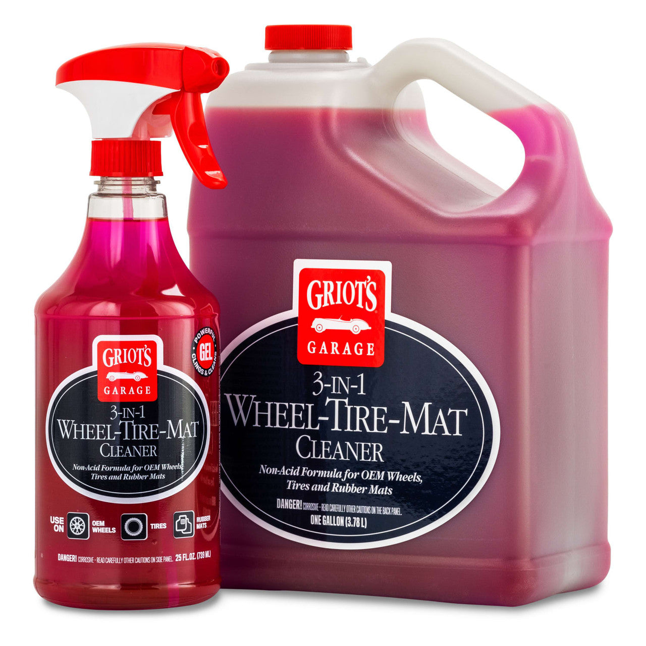 Griots Garage Griots 3 In 1 Wheel Tire Mat Cleaner- 25 Ounces 10825