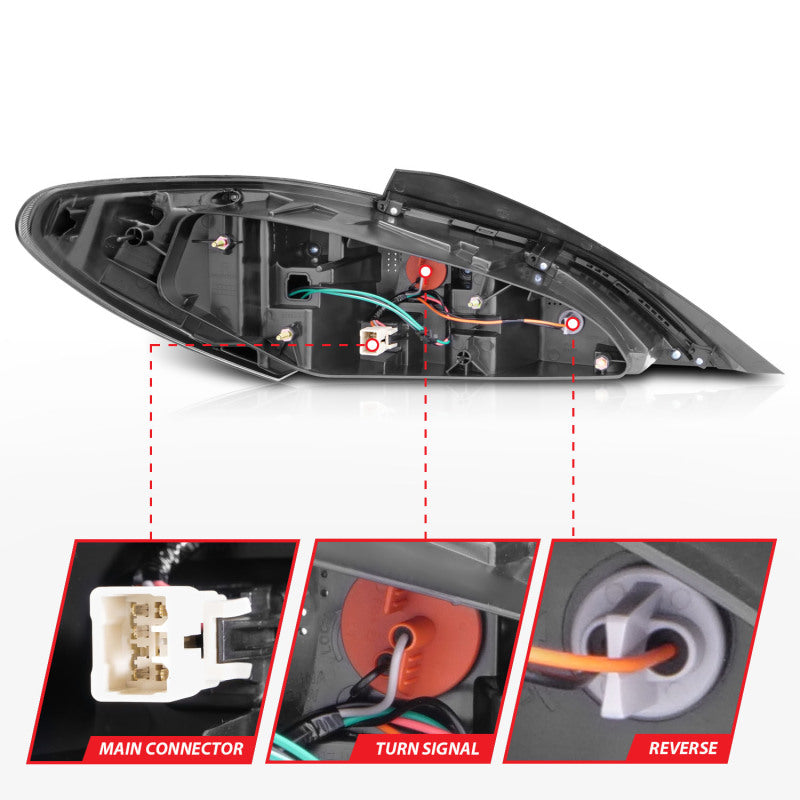 ANZO 10-13 Hyundai Genesis 2DR LED Taillights Smoke 321347 321347 Photo - Unmounted