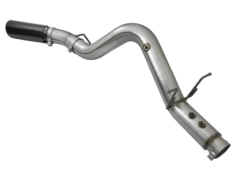aFe Large Bore-HD 4" DPF-Back Exhaust 2017 GM Diesel Trucks V8 6.6L 49-44085-B Photo - Unmounted