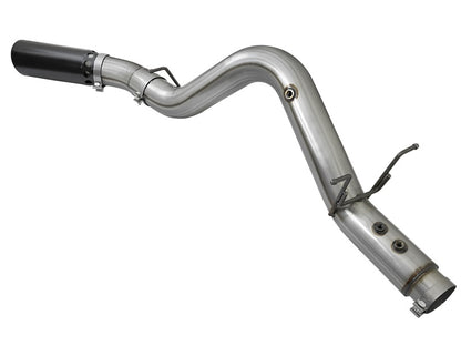 aFe Large Bore-HD 4" DPF-Back Exhaust 2017 GM Diesel Trucks V8 6.6L 49-44085-B Photo - Unmounted