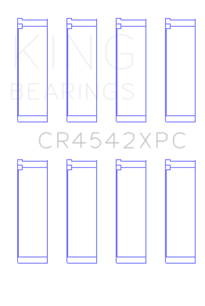 King Engine Bearings King Honda K-Series (Size STD) pMaxKote Performance Rod Bearing Set CR4542XPC CR4542XPC Photo - Primary