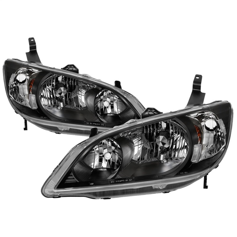 SPYDER xTune 04-05 Honda Civic (Excl Hatchback/Si) OEM Style Headlights - Black (HD-JH-HC04-4D-AM-BK) 9042706 9042706 Photo - Primary