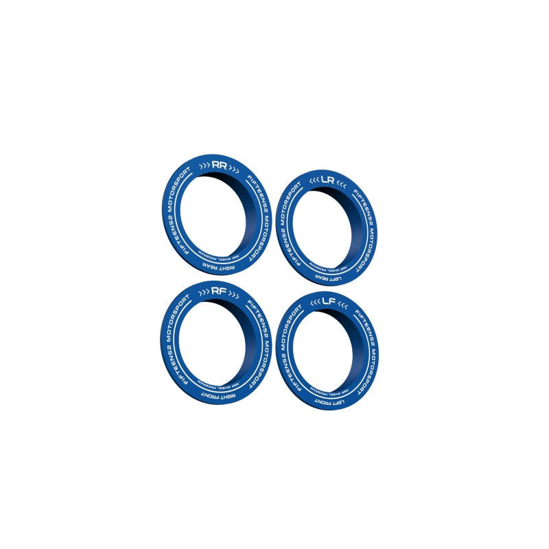 fifteen52 Holeshot RSR Center Ring - Corner Designation Set of Four - Blue 52-RSRRING-BLUE-CD-SET 52-RSRRING-BLUE-CD-SET Photo - Primary