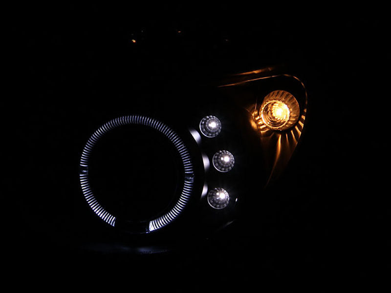 Anzo 2002-2003 Subaru Impreza Projector Headlights w/ Halo Black 121436 Photo - Mounted