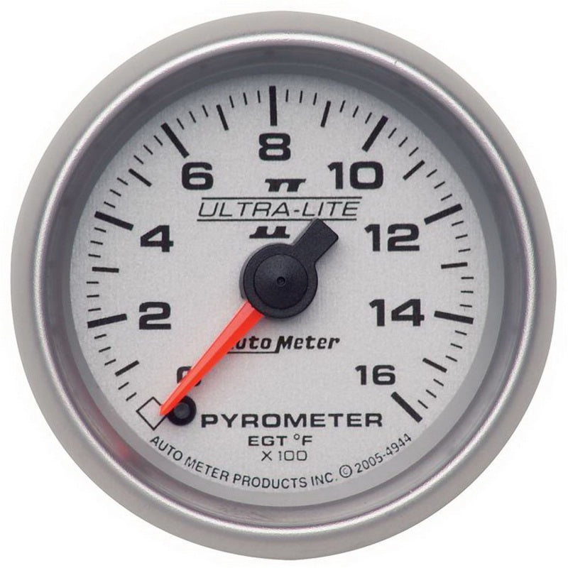 Autometer 2-1/16" Pyrometer, 0-1600 °F, Stepper Motor, Ultra-Lite II 4944 Photo - Primary
