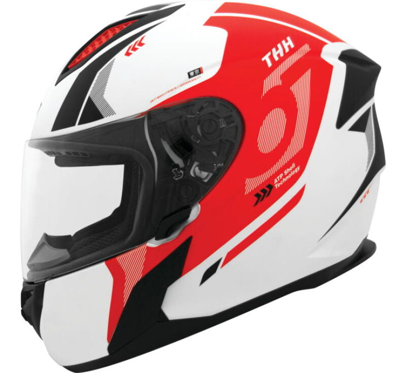 THH Helmets T810S Hayate Pearl Whtred Xs 648029 648029 Photo - Primary
