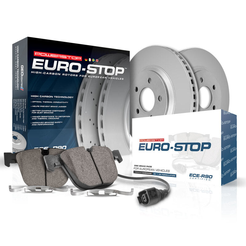 Power Stop 18-19 Jaguar E-Pace Rear Euro-Stop Brake Kit ESK8109 ESK8109 Photo - out of package