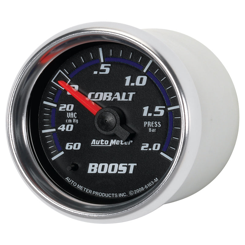 Autometer Cobalt 52mm 2 BAR Mechanical Boost Gauge 6103-M 6103-M User 3